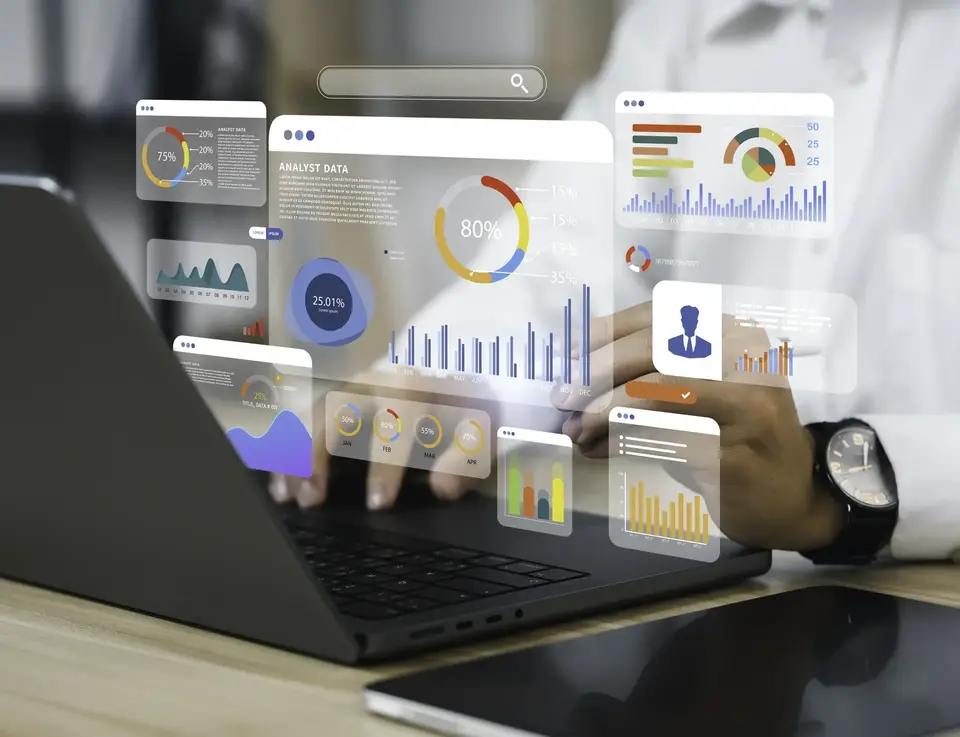 a person using a laptop