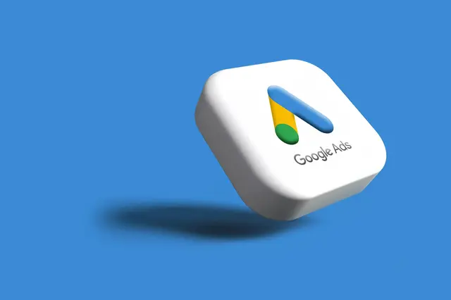 a white square with a logo on it